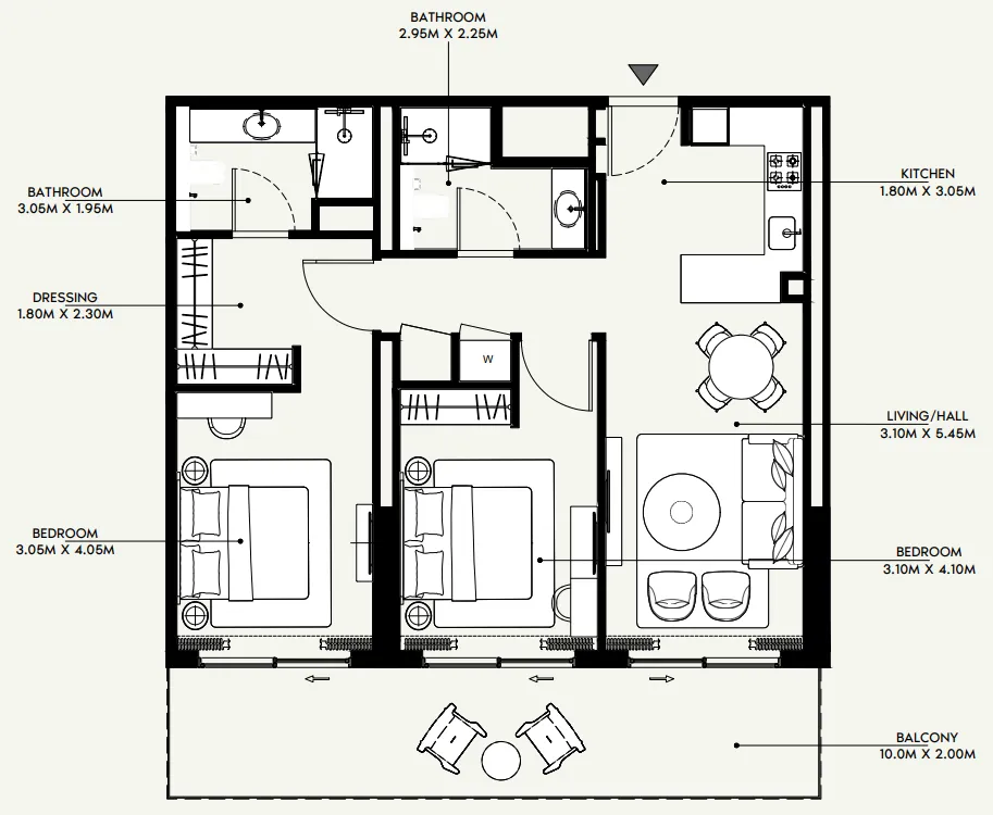 Azizi Azizi Venice floor plan
