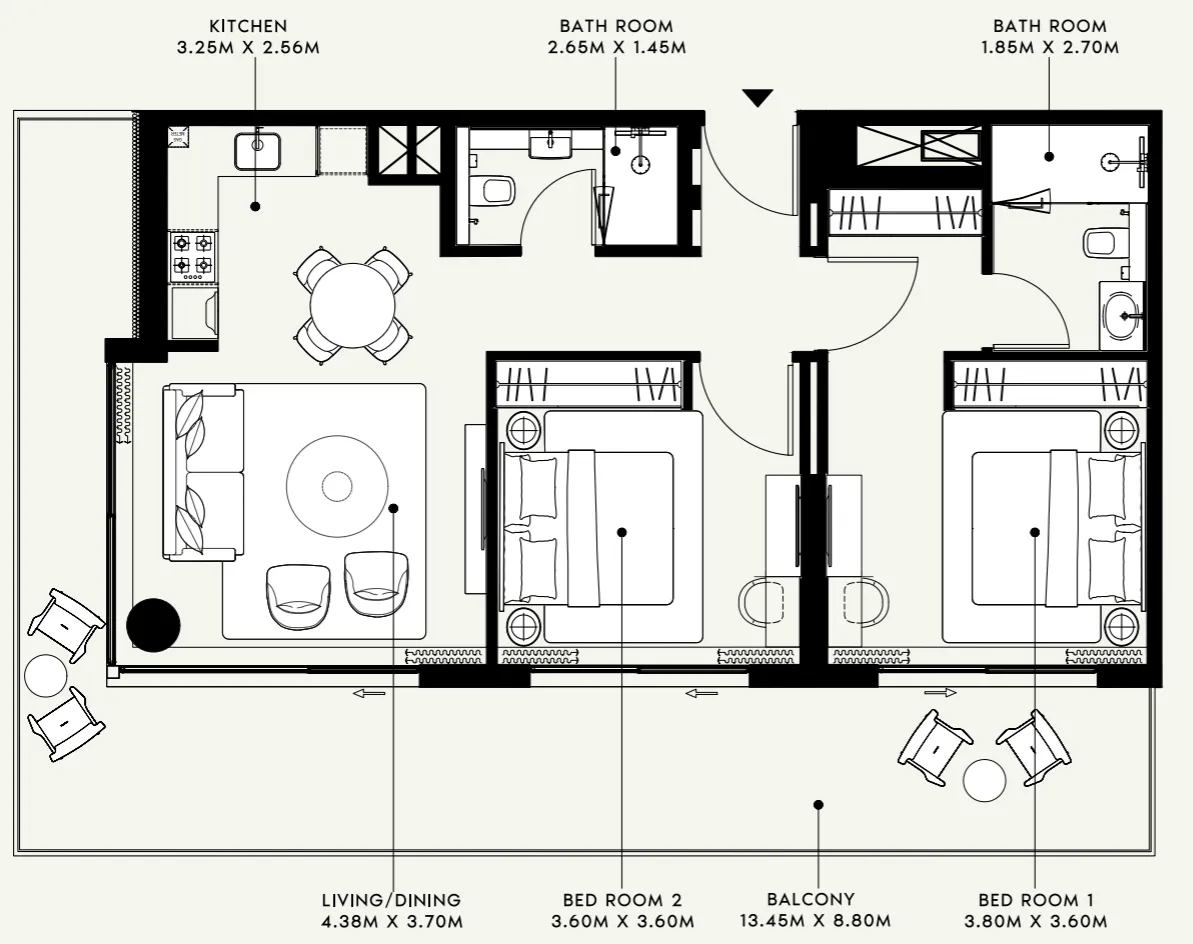 Azizi Azizi Venice floor plan