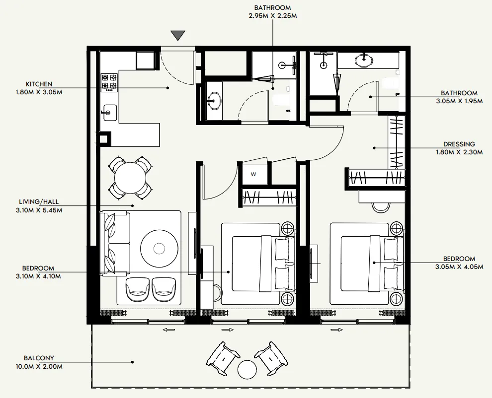 Azizi Azizi Venice floor plan