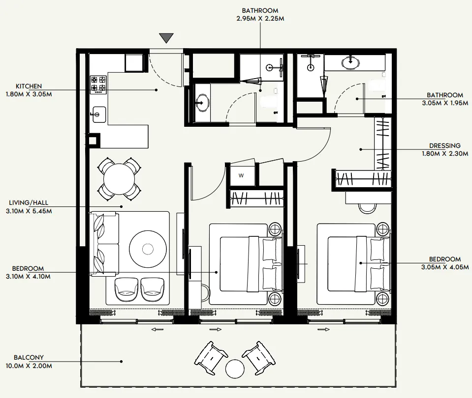 Azizi Azizi Venice floor plan
