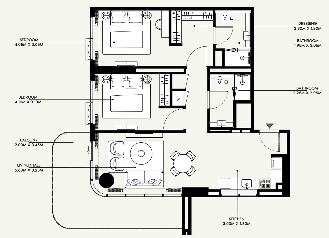 Azizi Azizi Venice floor plan