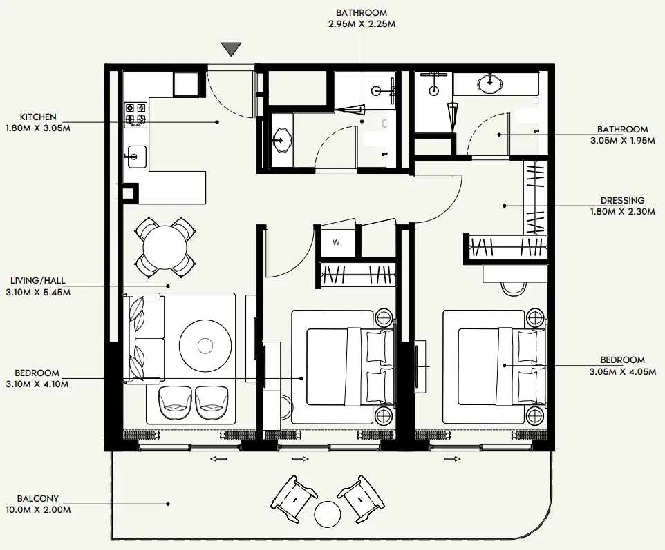 Azizi Azizi Venice floor plan
