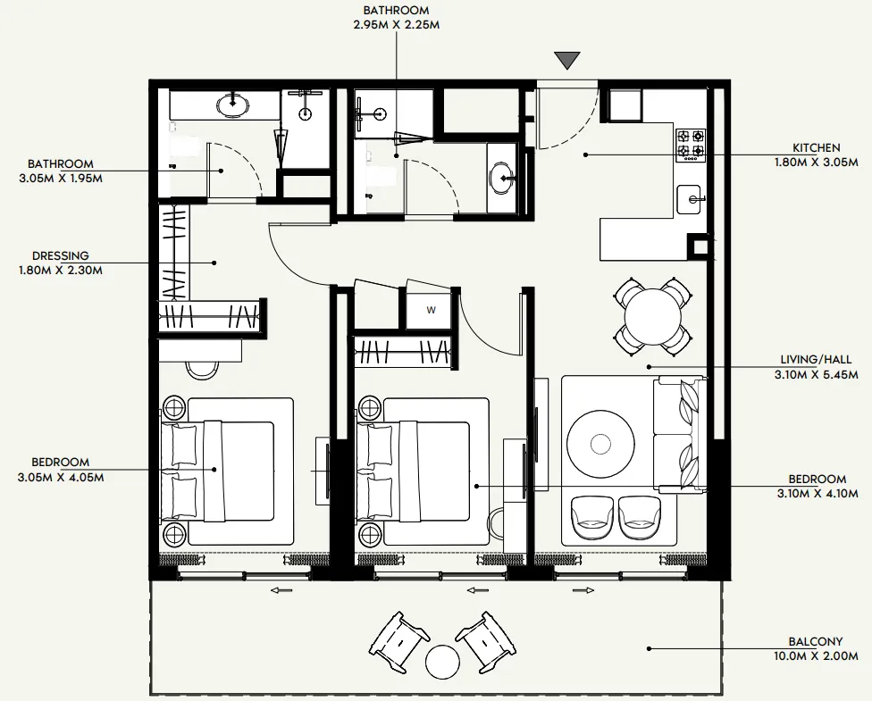 Azizi Azizi Venice floor plan