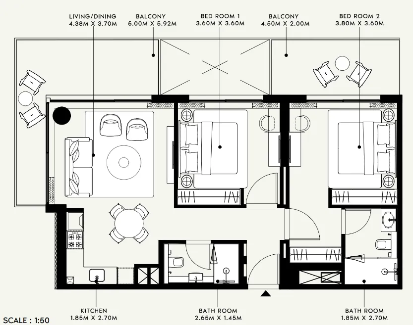 Azizi Azizi Venice floor plan
