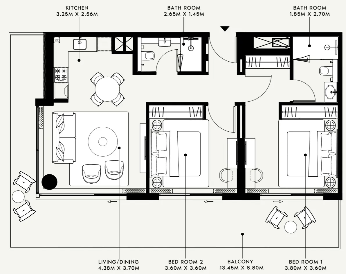 Azizi Azizi Venice floor plan