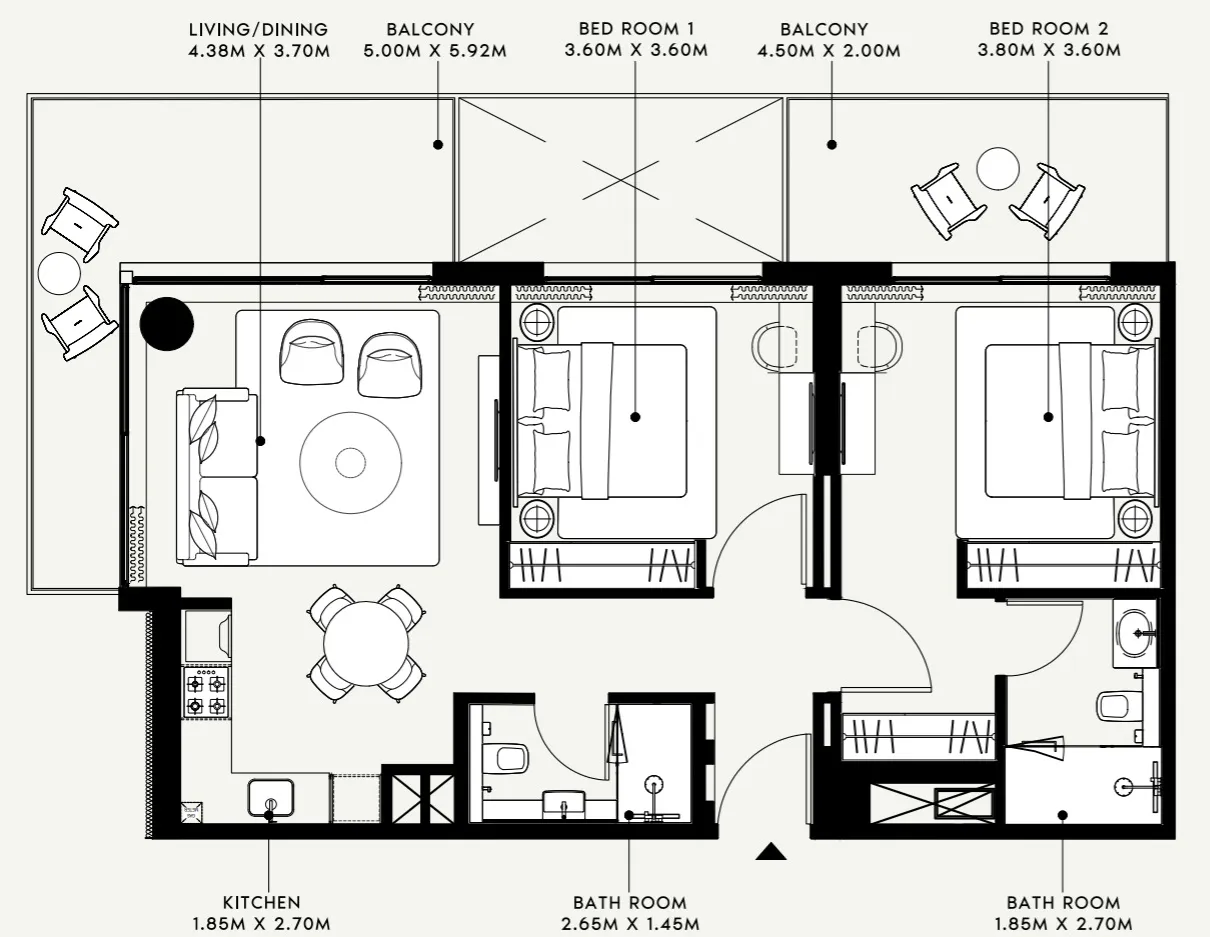 Azizi Azizi Venice floor plan