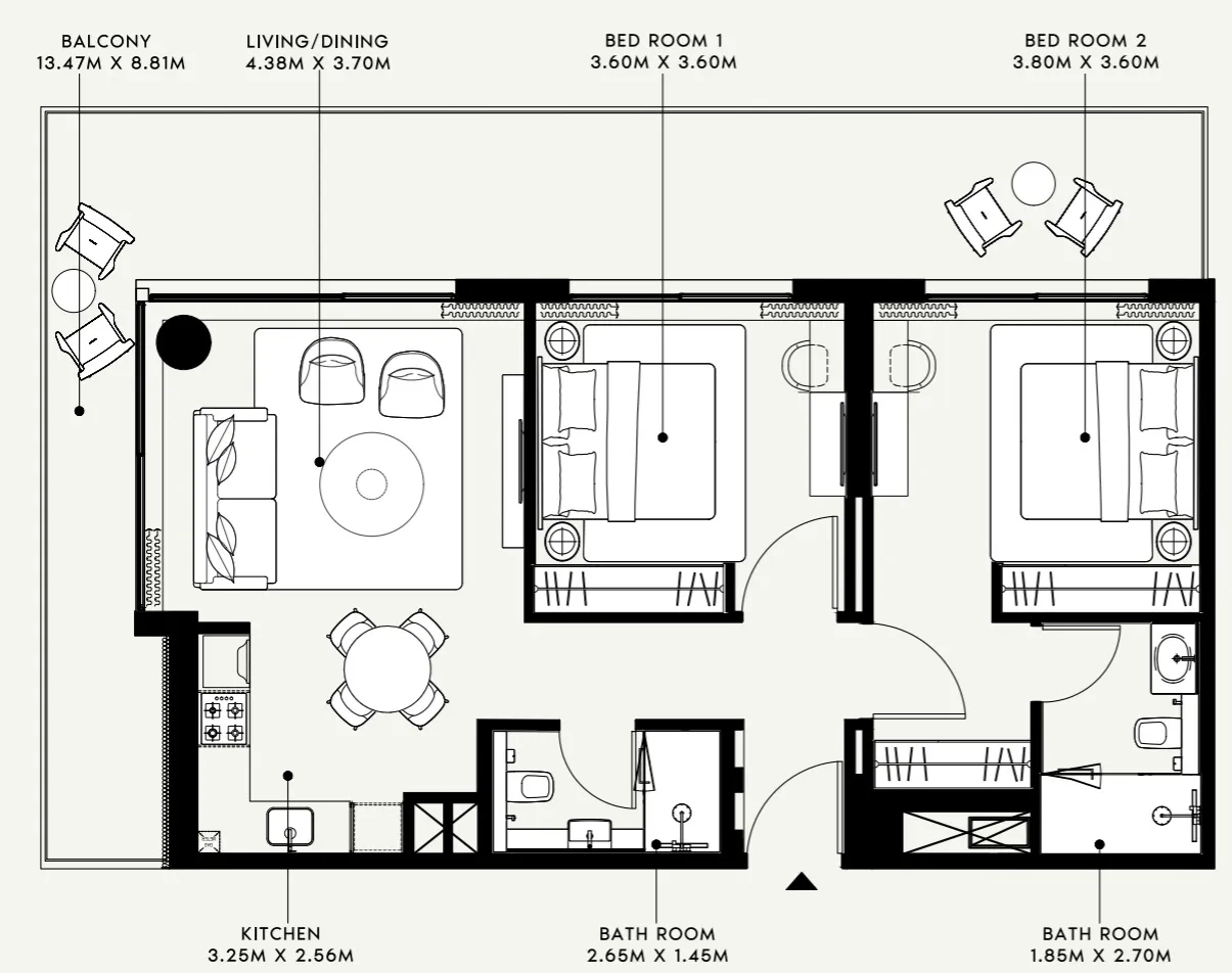 Azizi Azizi Venice floor plan