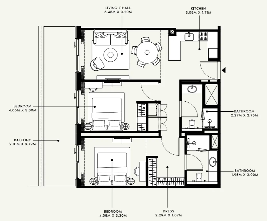 Azizi Azizi Venice floor plan