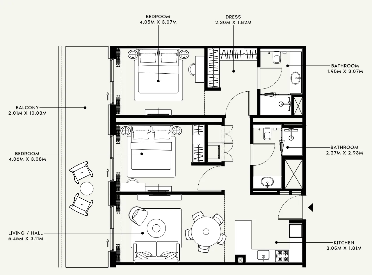 Azizi Azizi Venice floor plan