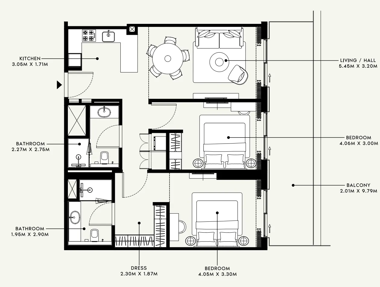 Azizi Azizi Venice floor plan