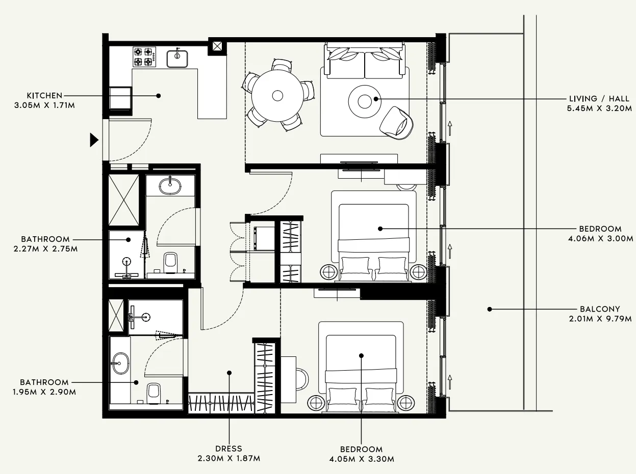 Azizi Azizi Venice floor plan