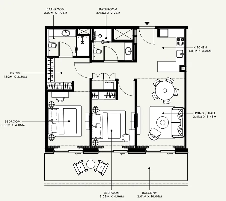 Azizi Azizi Venice floor plan