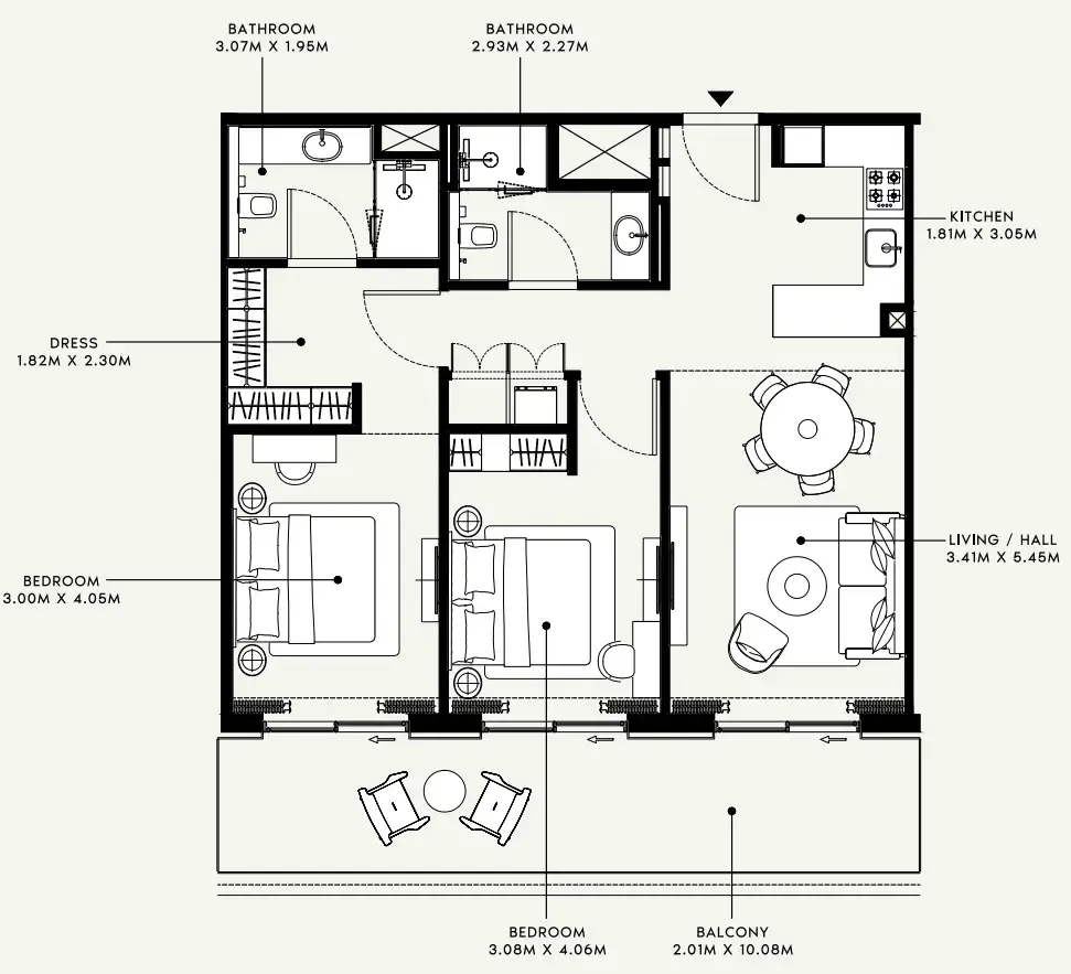 Azizi Azizi Venice floor plan