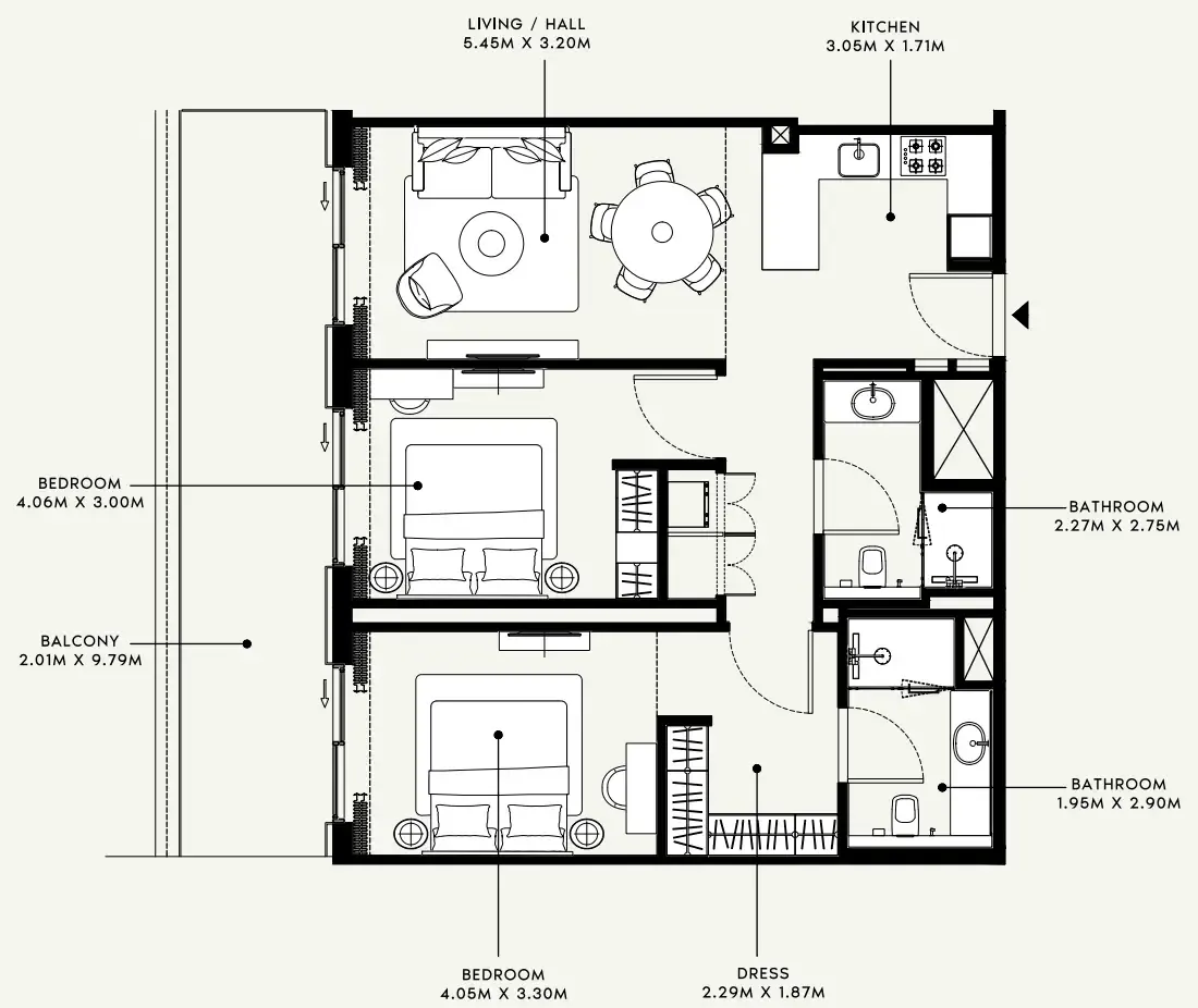 Azizi Azizi Venice floor plan
