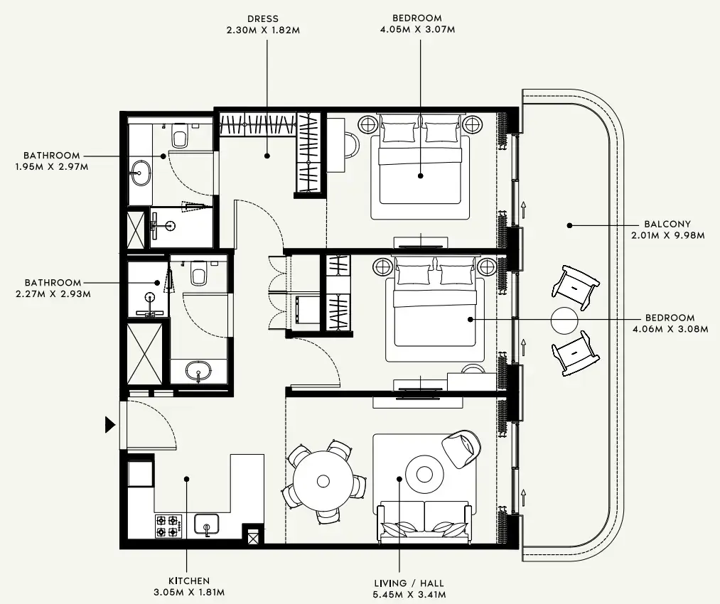 Azizi Azizi Venice floor plan