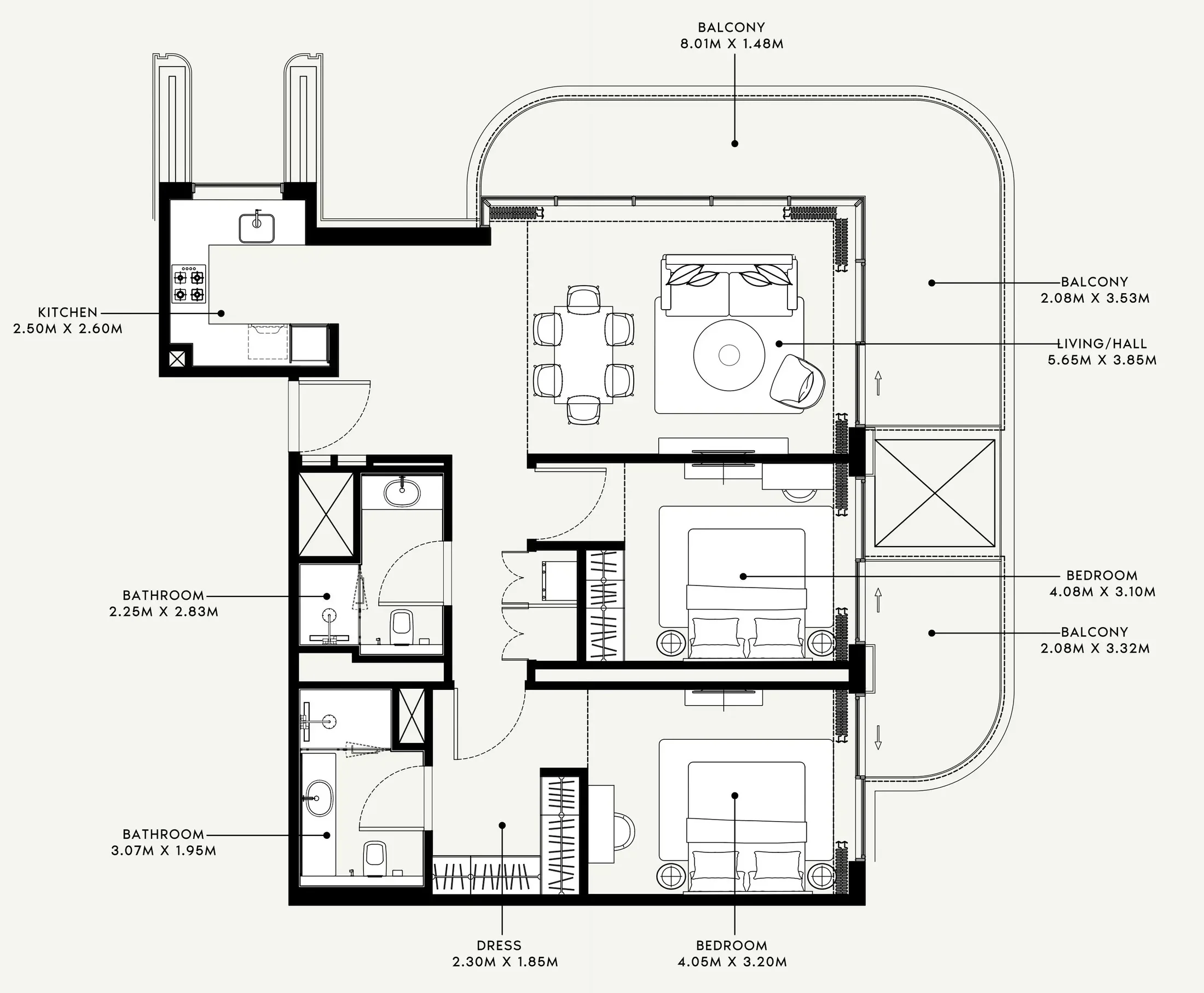Azizi Azizi Venice floor plan