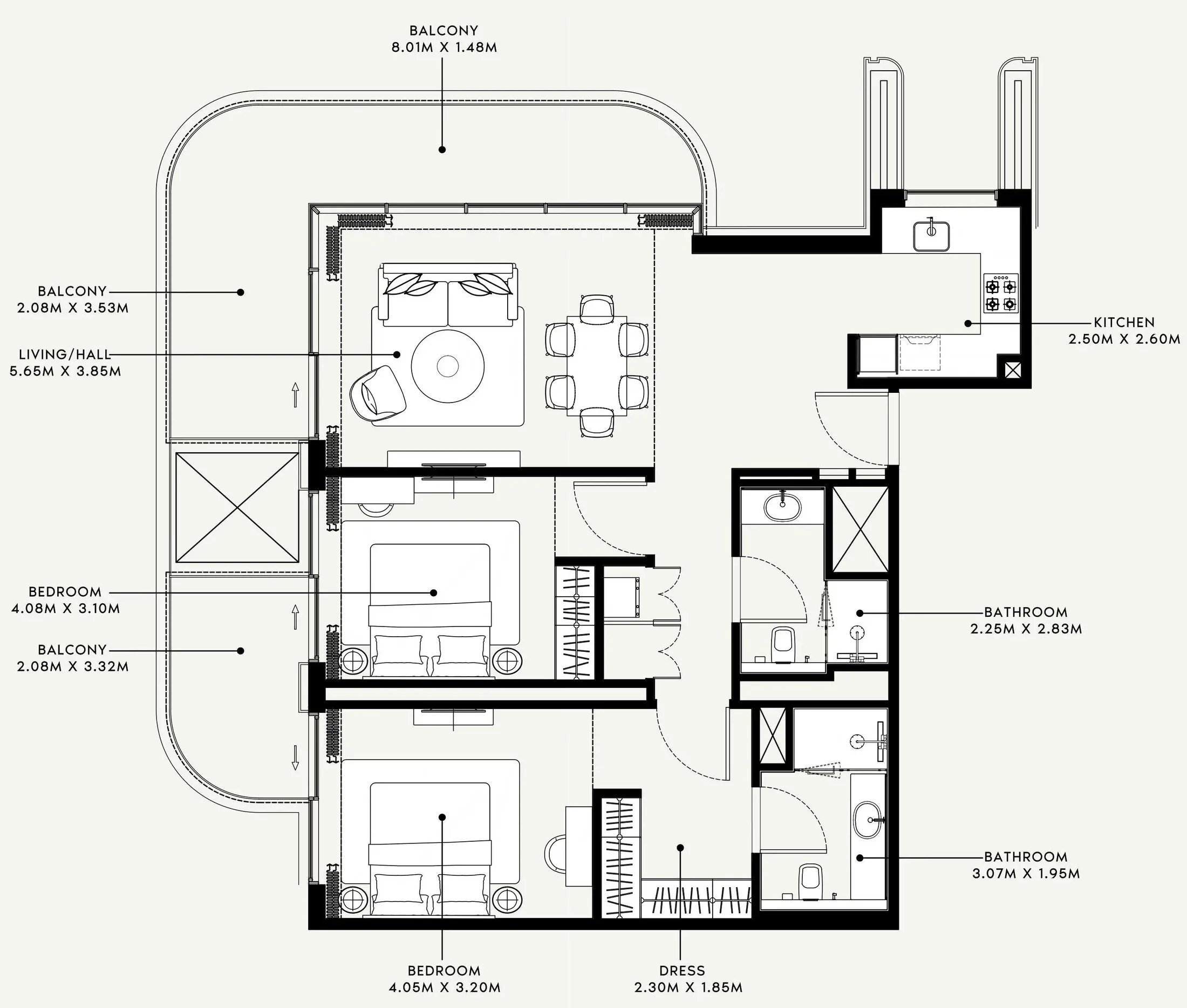 Azizi Azizi Venice floor plan