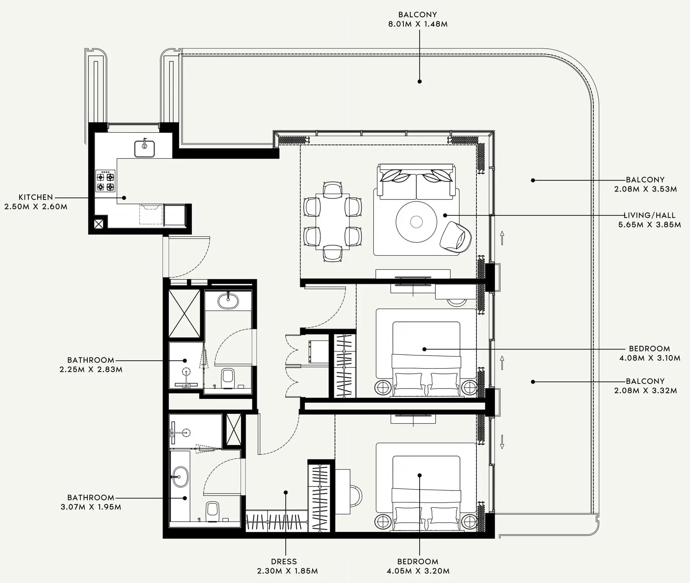 Azizi Azizi Venice floor plan