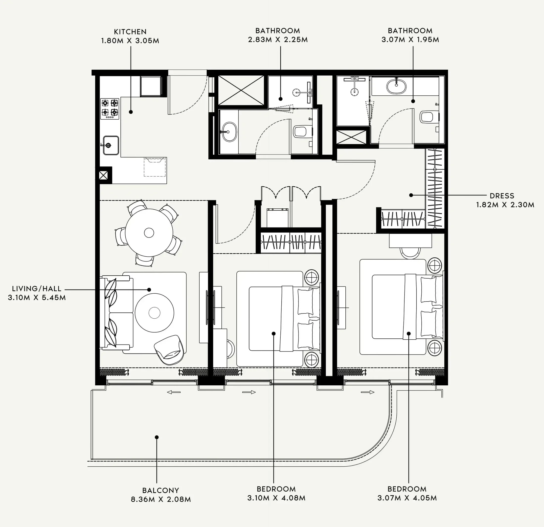 Azizi Azizi Venice floor plan