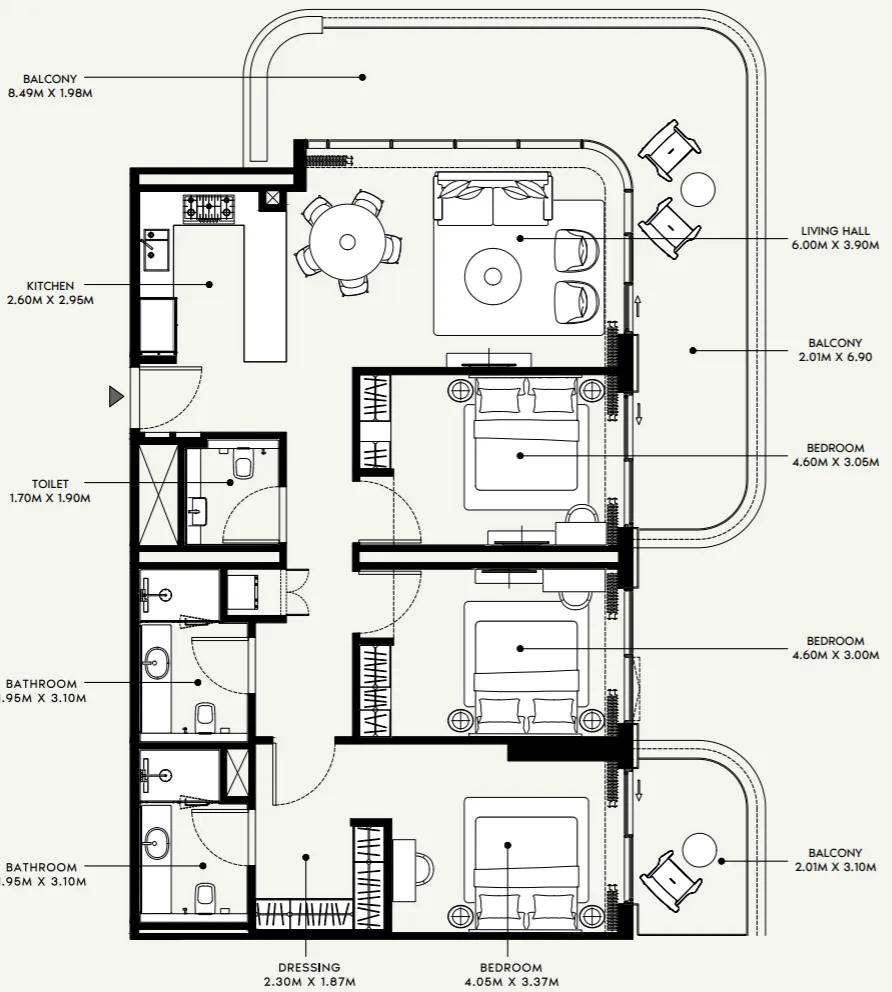 Azizi Azizi Venice floor plan