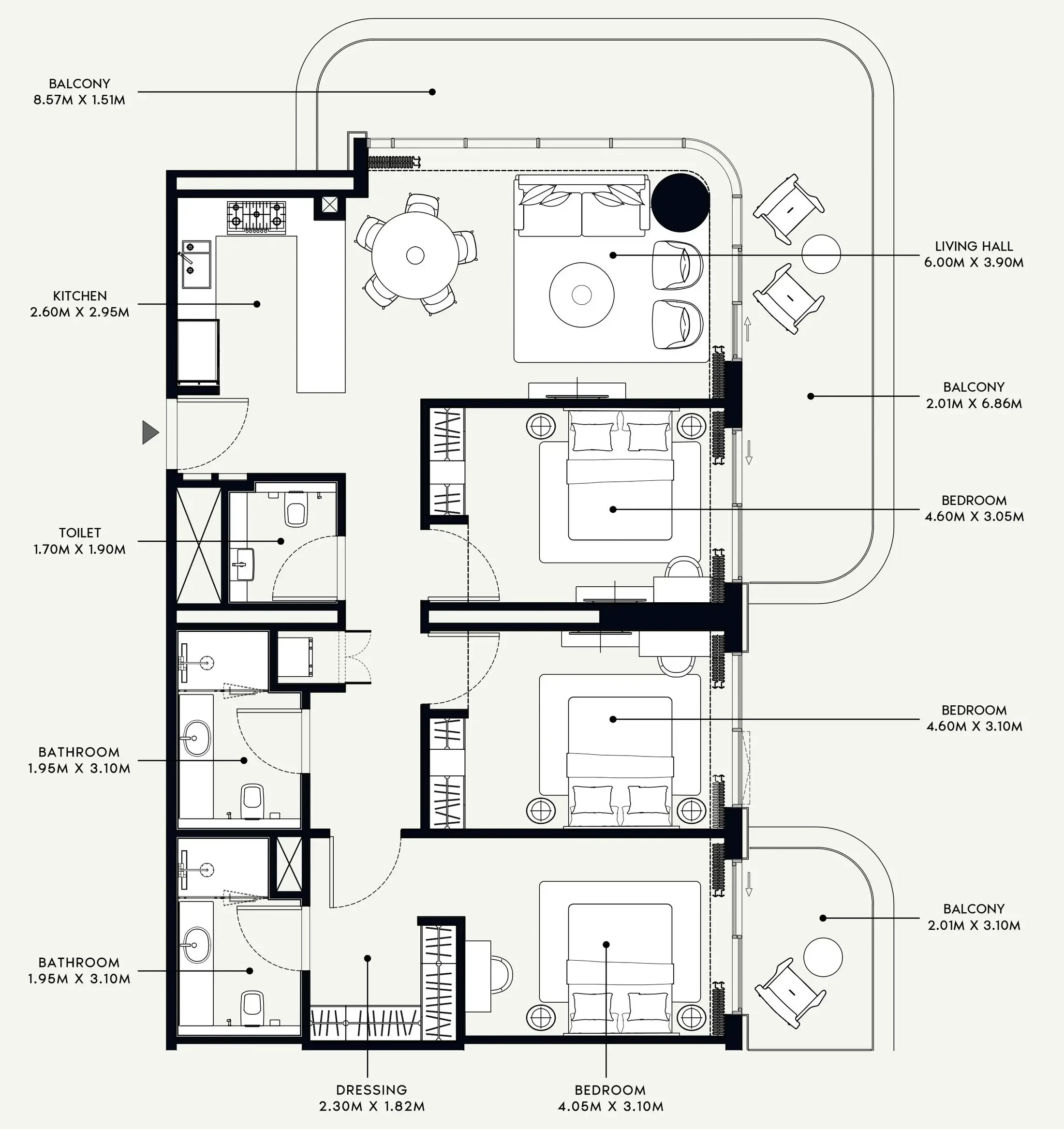 Azizi Azizi Venice floor plan