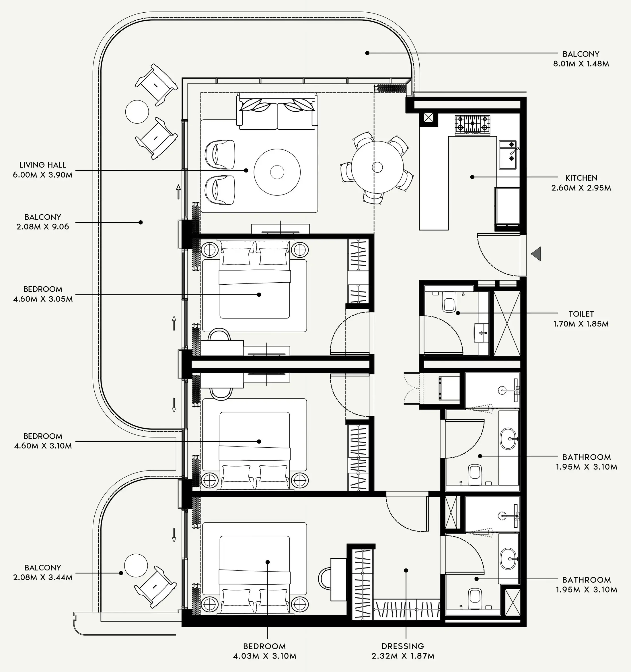 Azizi Azizi Venice floor plan