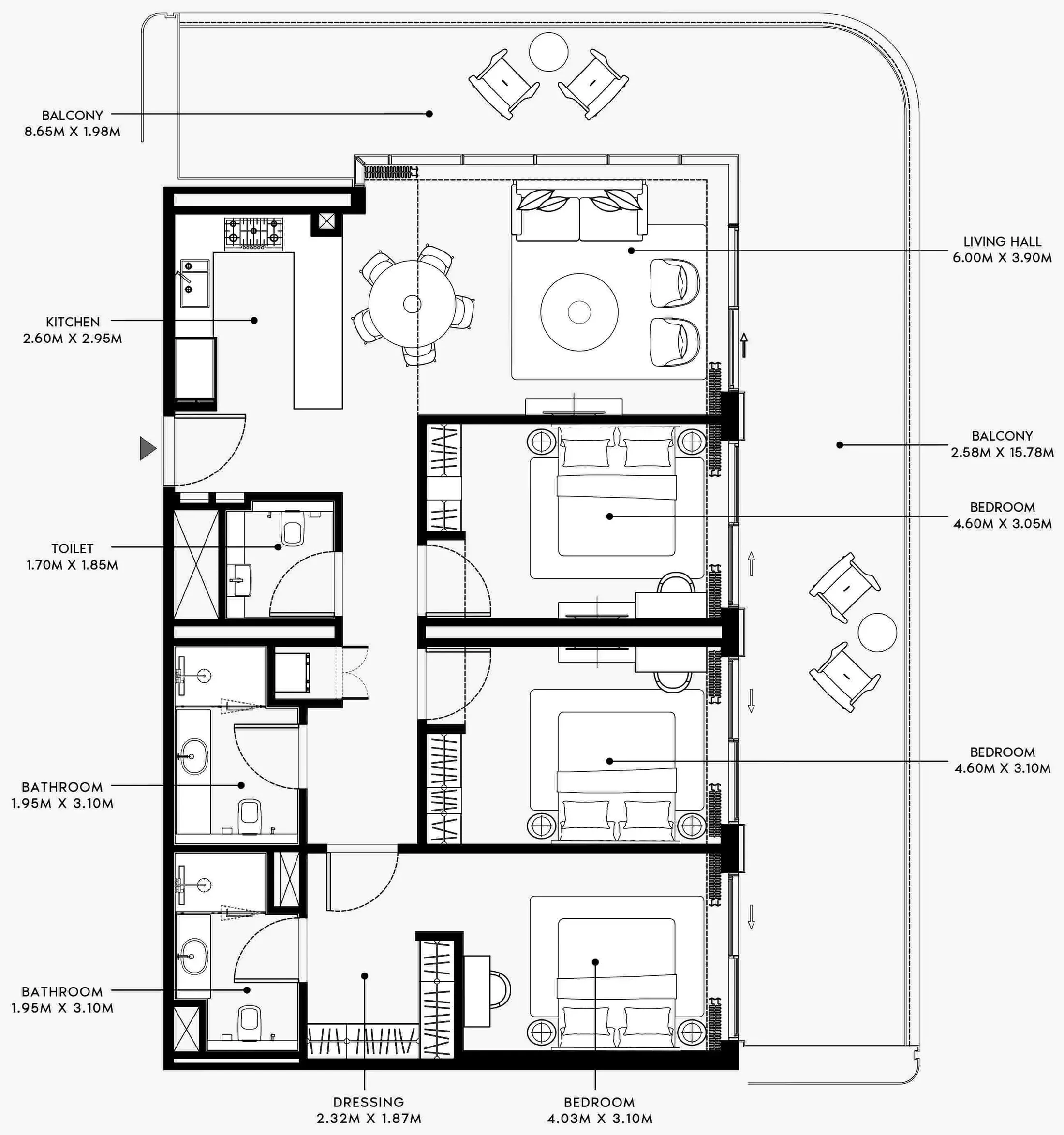 Azizi Azizi Venice floor plan