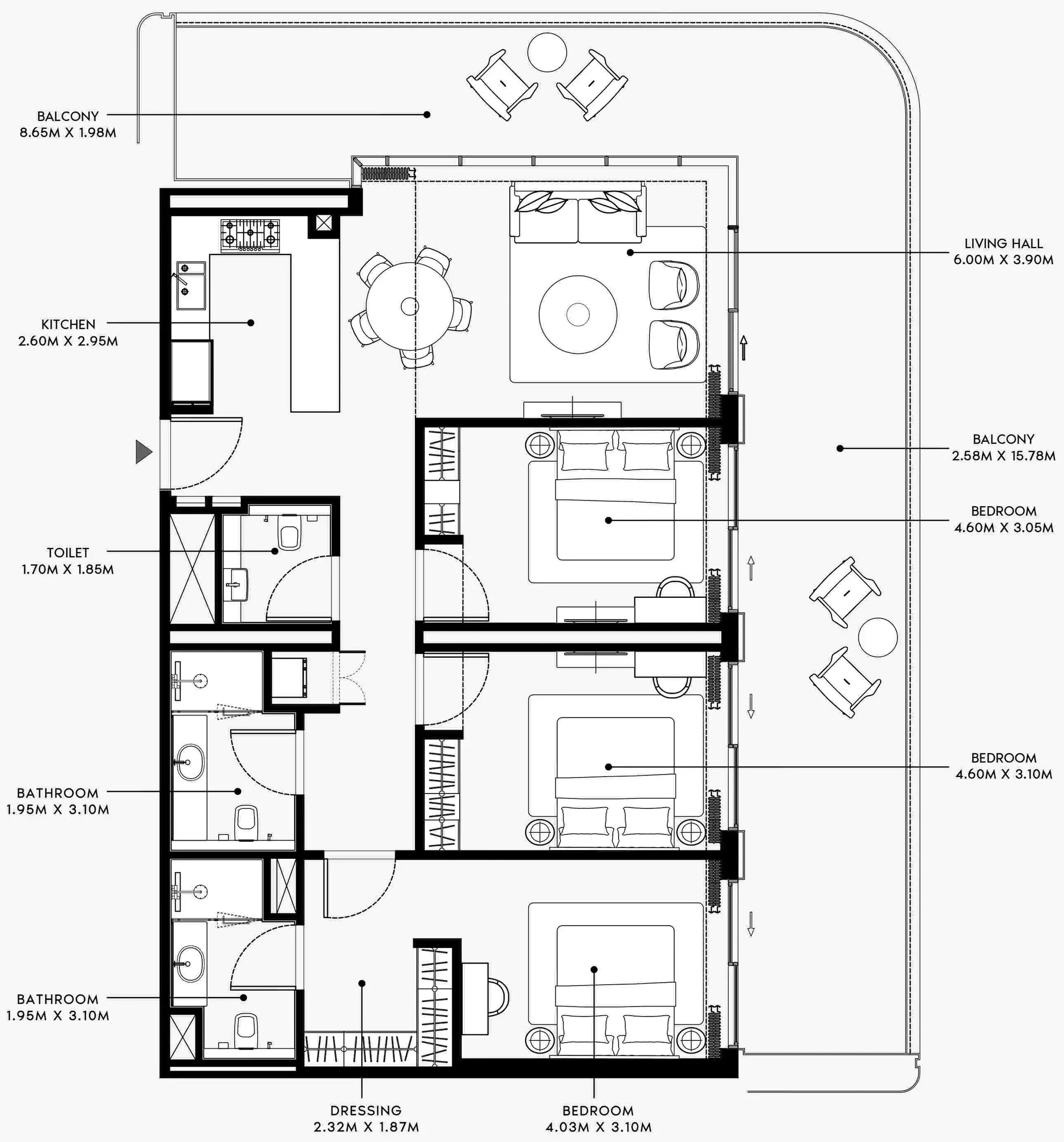 Azizi Azizi Venice floor plan