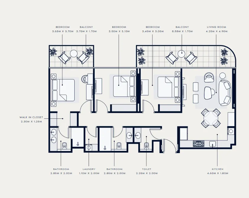 Azizi Azizi Venice floor plan