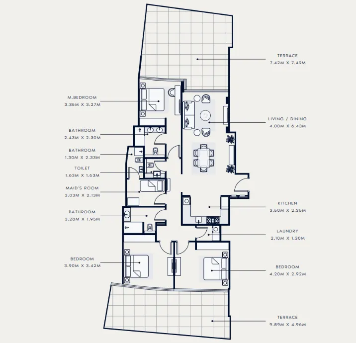 Azizi Azizi Venice floor plan