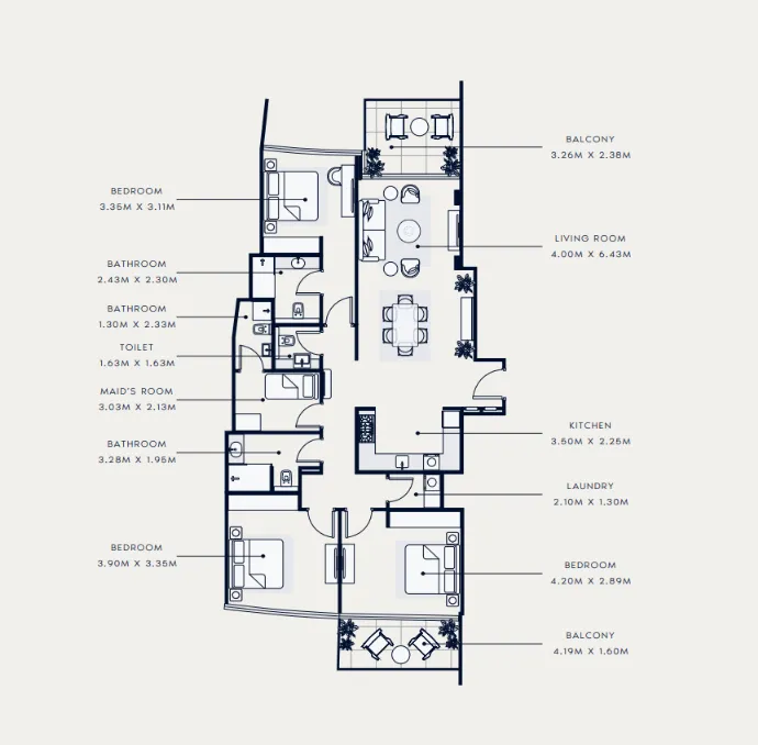 Azizi Azizi Venice floor plan