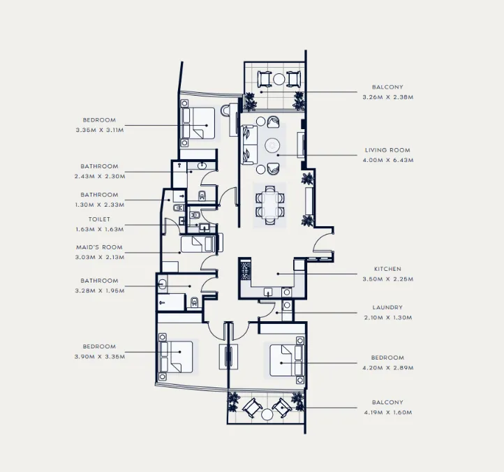 Azizi Azizi Venice floor plan