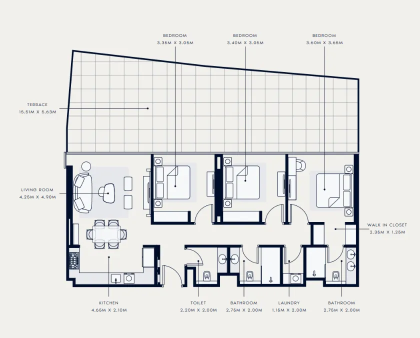 Azizi Azizi Venice floor plan
