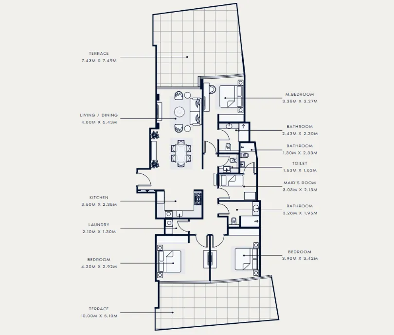 Azizi Azizi Venice floor plan