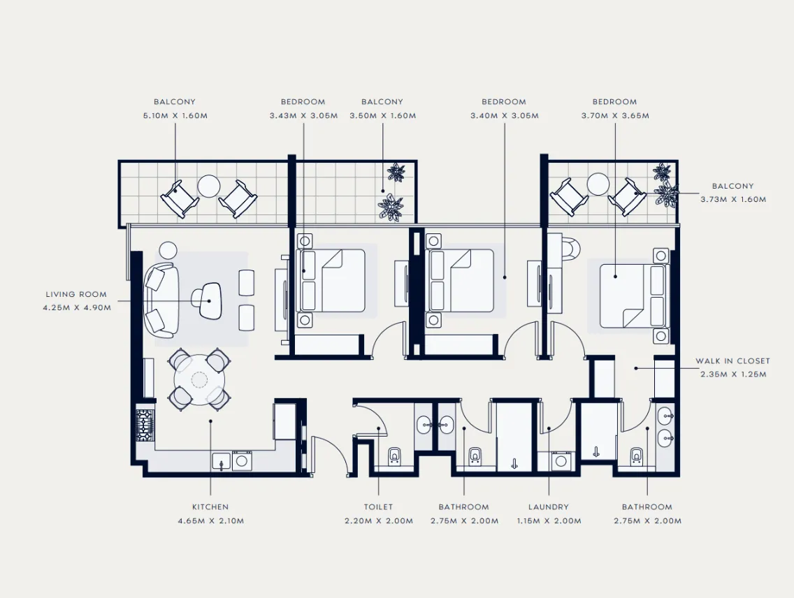 Azizi Azizi Venice floor plan