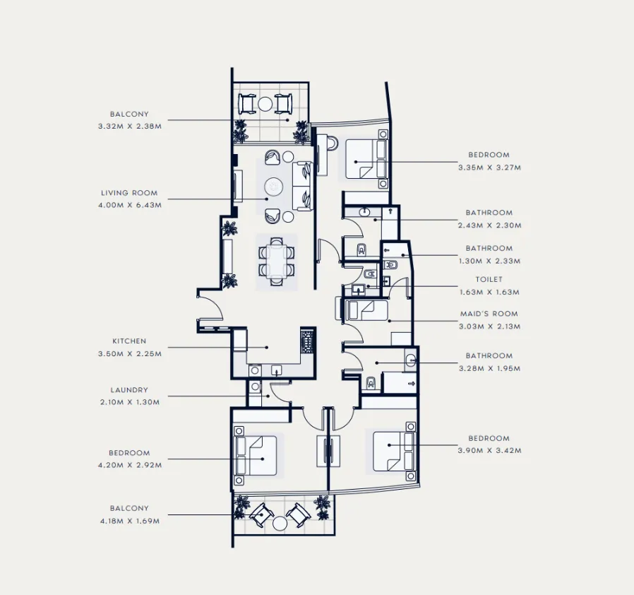 Azizi Azizi Venice floor plan