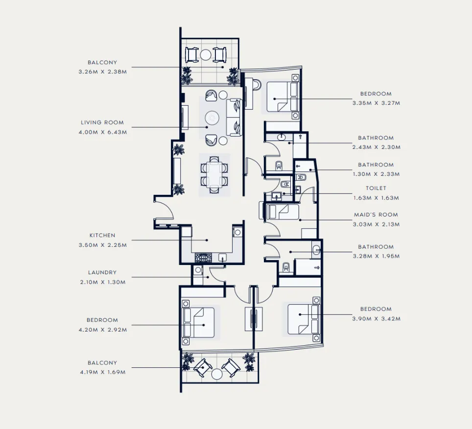 Azizi Azizi Venice floor plan