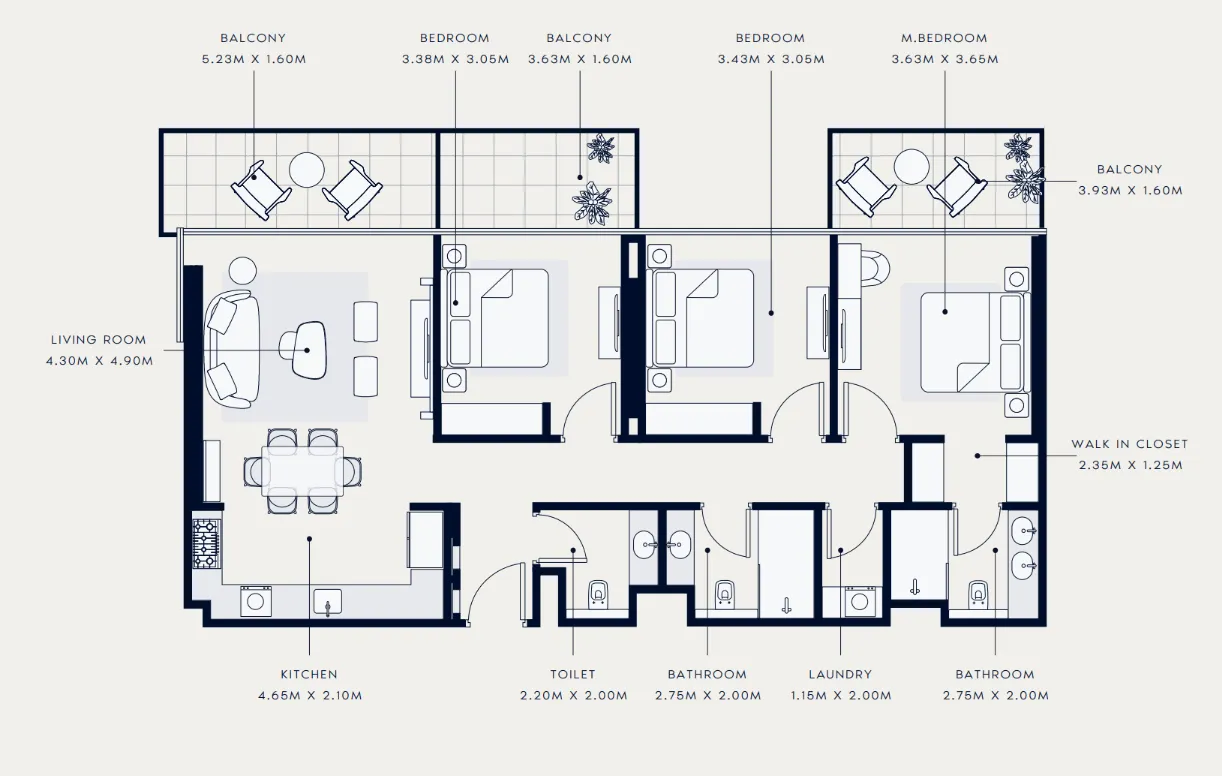 Azizi Azizi Venice floor plan