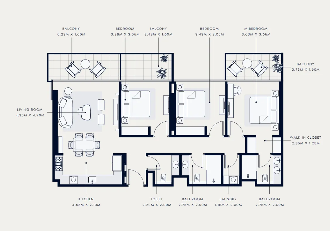 Azizi Azizi Venice floor plan