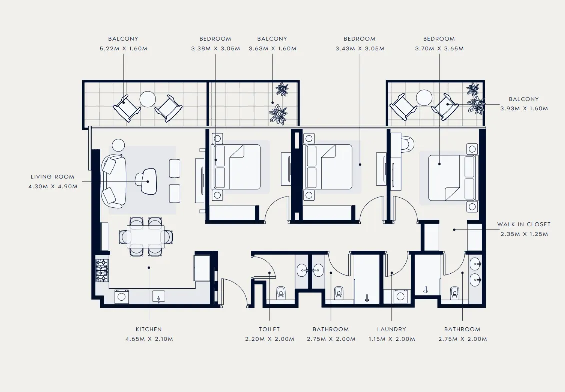 Azizi Azizi Venice floor plan