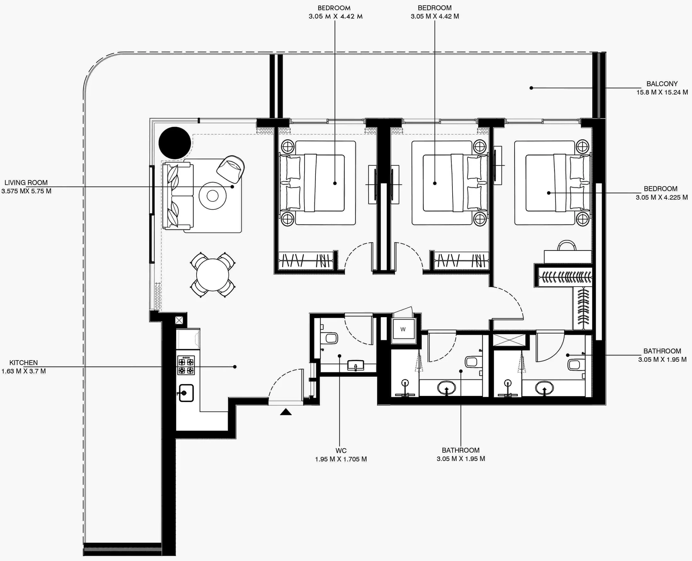 Azizi Azizi Venice floor plan