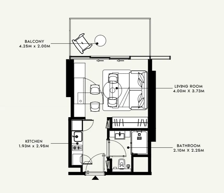 Azizi Azizi Venice floor plan