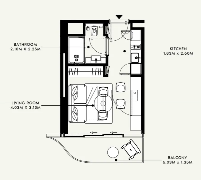 Azizi Azizi Venice floor plan