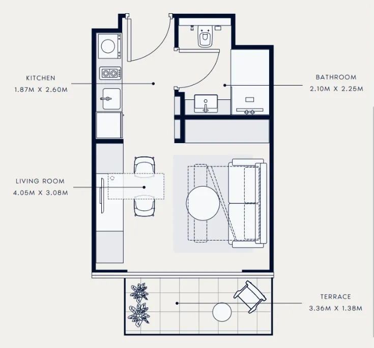 Azizi Azizi Venice floor plan