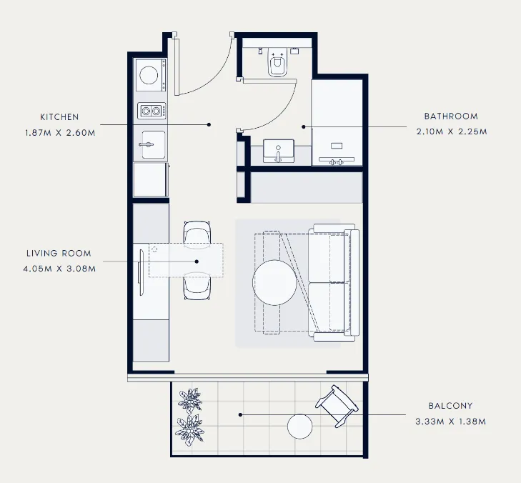 Azizi Azizi Venice floor plan