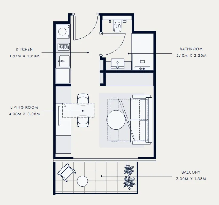 Azizi Azizi Venice floor plan