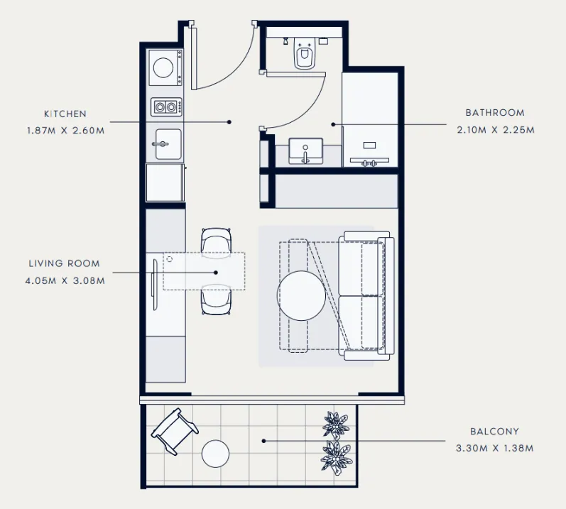 Azizi Azizi Venice floor plan