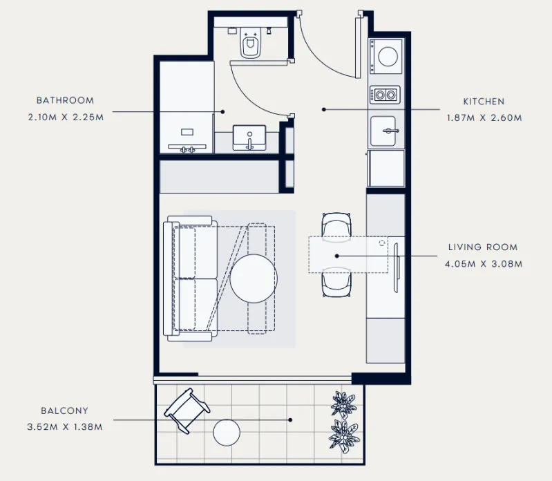 Azizi Azizi Venice floor plan