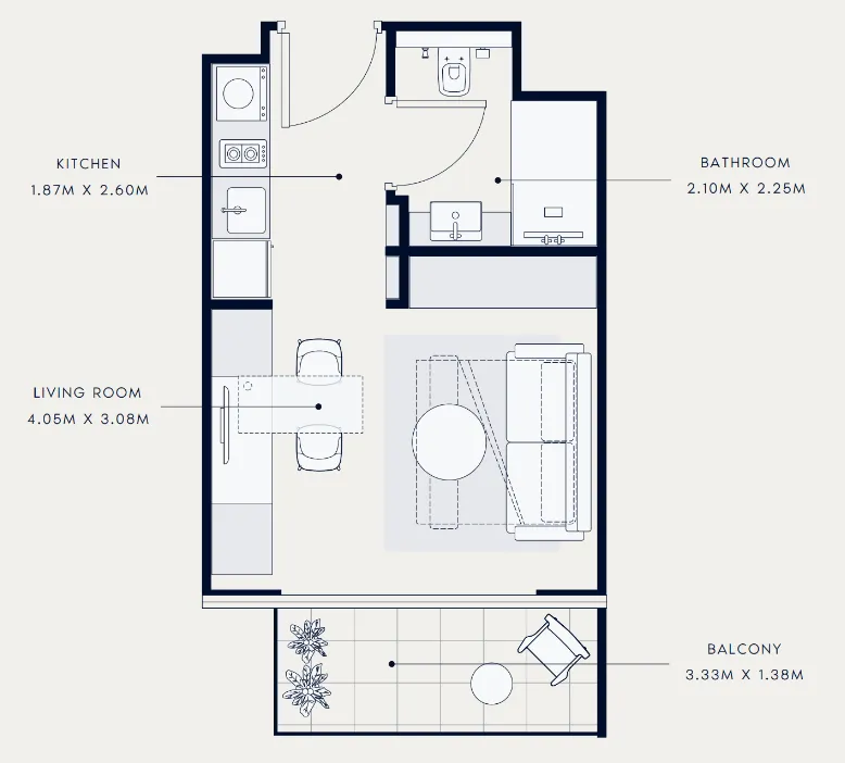 Azizi Azizi Venice floor plan