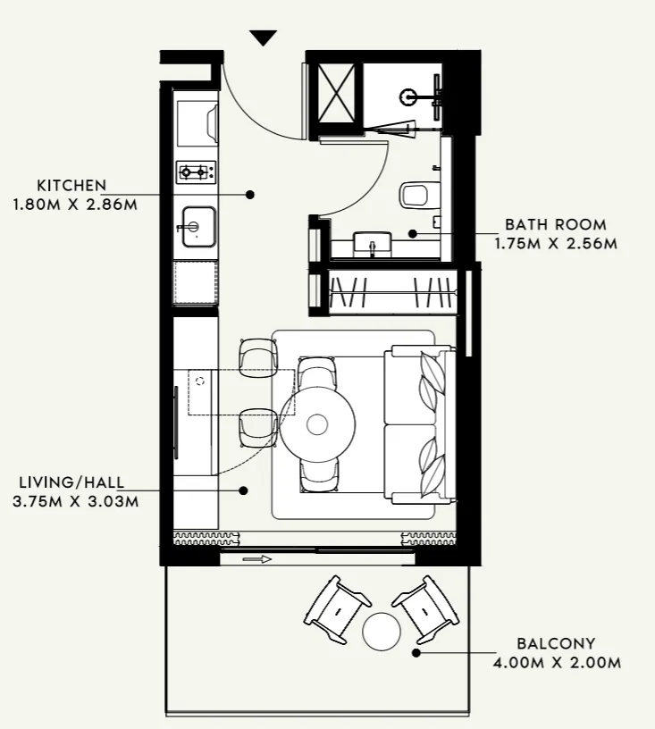 Azizi Azizi Venice floor plan